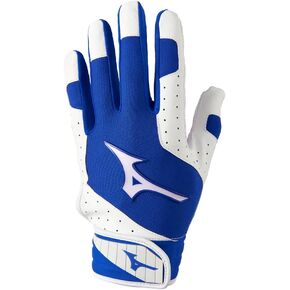 Mizuno Finch Softball Padded Batting Gloves | Pair | Adult and Youth | Nonslip Palm | Padded ShockPalm | FlexMesh Back | QuikAdjust Wrist Tab
