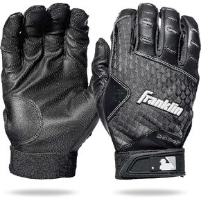 قفازات Franklin Sports MLB 2nd Skinz Batting - للكبار + الشباب + قفازات البيسبول + قفازات البيسبول اللينة - للرجال + الأطفال البيسبول، Teeball + قفازات البيسبول - مقاسات متعددة + ألوان متاحة