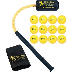 Rope Bat - The Ultimate Hitting System - Baseball & Softball Swing Trainer, Training Tool, Batting Aid