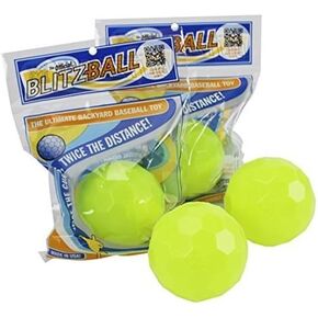 BLITZBALL Plastic Baseball (4 Pack - Official Brand) - Made in USA