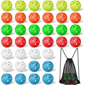 36 Pack Baseball Practice Balls Plastic Training Balls Lightweight Baseball Hollow Softballs with a Drawstring Bag for Hitting, Baseball Batting Training Indoor Outdoor Use in Kuwait