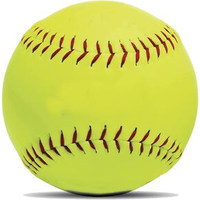 Softball Blank Ball PU Surface Cork Core Suitable for Bat Heavy Duty Slowpitch Sports Youth Boy and Girl Practice Training