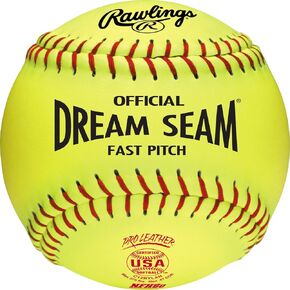 Rawlings | Official Dream Seam Fastpitch Softballs | 12" USA/ASA NFHS | C12RYLAH | Multiple Count Options