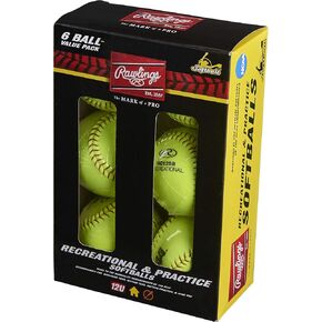 Rawlings | NCAA Recreational Fastpitch Softballs | 11" & 12" Options | 6 & 12 Count Options