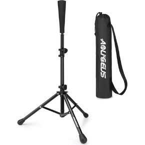 Baseball Tee Batting Tee Softball Tee Portable Travel Hitting Tee,Easy Adjustable Height,Stable Tripod Stand