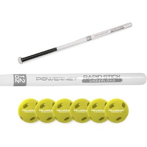 PowerNet Overload and Underload Training Bats | Rapid Stick or Overload Bat | Slim Barrel Design | Build Hand-Eye Coordination