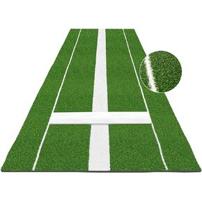 Softball Pitching Mat Softball Pitching Rubber Softball Pitching Mound for Indoor Outdoor Pitching Practice by Softball and Baseball Pitchers with Pitching Pad Antifade Antislip Pitch 10' X 3'