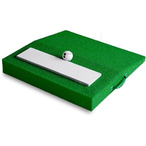 Portable Pitching Mounds for Baseball Pitchers Mound 4" with Regulation Size Pitching Rubber Antifade Turf and Carry Handles for Youth Indoor Outdoor Baseball Pitching Training 30 x 30 x 4 Inch