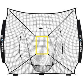Replacement Net for Baseball Net,(Net Only),7-Strand Knotless Polyester Net,Fits The 7x7ft Size Baseball Bow Style Frames
