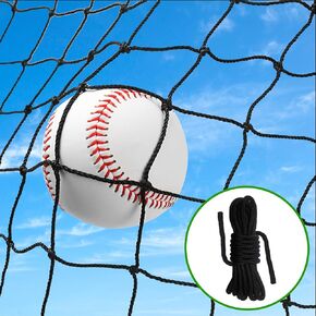 Baseball Softball Backstop Nets, Heavy Duty Sports Netting Barrier #18 Baseball Netting 10'x10'/10'x20'/15'x15'…