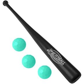BLITZBALL Dude Perfect Starter Pack - Includes (3) Official Brand Balls & (1) Bat - Limited Edition - Made in USA