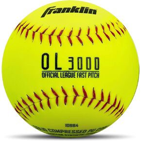 Franklin Sports 12" Slowpitch Tournament Softballs - Great for Practice + Training - Official Size + Weight - 1 Pack