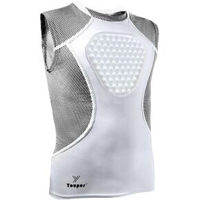 Youper Youth Baseball Chest Protector Shirt, Padded Heart-Guard/Sternum Protection for T-Ball, Football & Softball