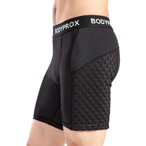Bodyprox Baseball Sliding Shorts for Men, Compression Padded Slider Shorts