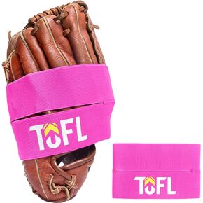 TOFL Glove Wrap - Baseball & Softball Mitt Shaper - Elastic, Former and Pocket Maker Fits Big & Small Gloves - Break-in & Maintenance Accessories - Envoltura de Guante de Beisbol