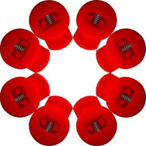 Glove Locks, Lace Locks for Baseball Glove 8 Pack, Never Need Thying Knots Again, Strong Elasticity, Made Plastic and Springs, Fits All Gloves, Baseball Glove Accessories