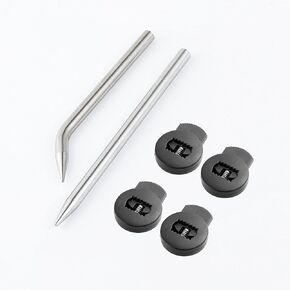 2 Glove Leather Lacing Needle with 4 Glove Locks, Curved Needles Tool Makes Quick Repair Gloves, Easy to use