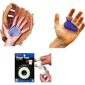 Hot Glove Baseball Sting Pad Pro Hand Protection 3 Piece Bundle with Finger Wrap