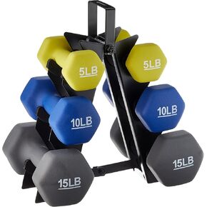 Amazon Basics Easy Grip Workout Dumbbell, Neoprene Coated, Various Sets and Weights available