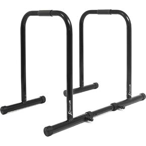 ProsourceFit Dip Stand Station, Heavy Duty Ultimate Body Press Bar with Safety Connector for Tricep Dips