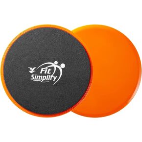Fit Simplify Core Sliders Abdominal Exerciser with Instruction Guide and Carry Bag