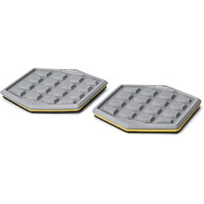 SKLZ Slidez Dual-Sided Exercise Glider Discs for Core Stability Exercises for Hands & Feet, Standard Use,Yellow