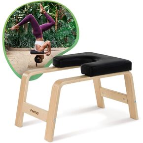 FeetUp - The Original Yoga Headstand Bench, Vegan Handstand Trainer Bench and Stand, Strength Training Inversion Equipment for Relaxation and Strength, Includes App & Starter Kit, 1 Worldwide