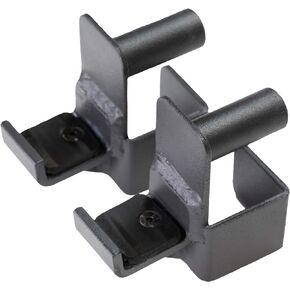 Fitness Reality 2816 Steel J-Hooks for Squat Rack Power Cage - Designed to Hold Weight Lifting Bars for Squats, Bench Presses, and More - Home Gym Accessories - 800 Lb. Capacity for 2 Hooks