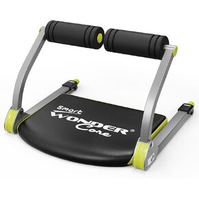 WONDER CORE SMART Sit Up Exercise Equipment, Abdominal Exercise Machine for Home, Ab Crunch Machine for Stomach Workout, Fitness Equipment for Abs Workout, Core Ab Exercise System Trainer (New Green)