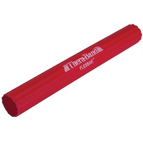 THERABAND FlexBar, Tennis Elbow Therapy Bar, Relieve Tendonitis Pain & Improve Grip Strength, Resistance Bar for Golfers Elbow & Tendinitis, Red, Light, Beginner