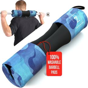 Zenooze Versatile Barbell Pad, Non-Slip Design, 100% Washable, Comfortable Barbell Squats Pad, Hip Thrust Pad for Barbell Cushion Pad - Gym Bar Pad for Hip Thrusts, Fits Standard and Olympic Bar