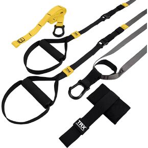 TRX GO Suspension Trainer System, Full-Body Workout for All Levels & Goals, Lightweight & Portable, Fast, Fun & Effective Workouts, Home Gym Equipment or for Outdoor Workouts, Grey