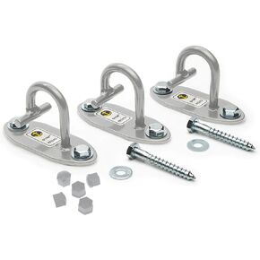 The Anchor Gym Anchor Gym-Mini H1 (Set of 3) - Wall Mounted Modular Hooking Platform for Resistance Bands, Suspension Straps, Stretch Straps, and Large Loop Bands