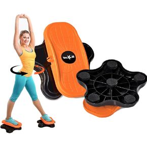 Yes4All Ab Twister Board, New Generation of Waist Twisting Disc, Twist Board, Twisting Stepper for Aerobic Exercise, Full Body Toning Workout, Noise-Free, 2pcs in a Box