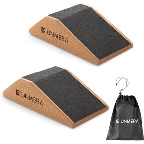 UNMERA Squat Wedge Block 2PCS Non Slip Professional Squat Ramp,Squat Platform for Heel Elevated Squats and Calf Raises