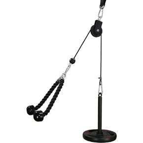LAT Pull Down and Lift Weight Pulley System Cable Machine Pulley Attachment for Triceps Pull Down, Biceps Curl, Back, Forearm, Shoulder Home Gym Equipment