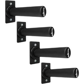 Yes4All Wall Mounted Weight Plate Holder - Fit 2inch Olympic Weight Plates, Protective Rubber Pad