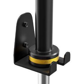 JNIHEEP Olympic Barbell Hanger,Garage Gym Bar Wall Rack,Vertical Barbell Mount Rack,Black Powder Coated,Space Saving Commercial or Home Gym Accessory,Holds Under 33mm Bar Size