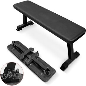 Flat Bench, Flat Weight Workout Exercise Bench Easy,Assembly,Foldaway Bench for Adjustable Dumbbells or an Adjustable Dumbbell Set,Strength Training Bench Press