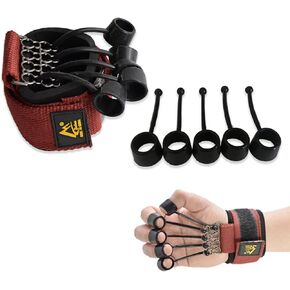 SHXJHXC Finger Exercisers & Hand for Strength Grip Strengthener,Training with Alpha Gripz Trainer Stretcher, Strengthening Equipment for Wrist Physical Therapy Forearm Extensor