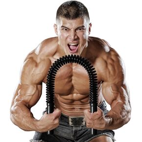 Zenooze's Power Twister Flex Bar، أفضل معدات تمرين الجزء العلوي من الجسم لتقوية تمرين الصدر والأكتاف والعضلة ذات الرأسين والذراعين وتقوية الساعد، منتجع Para Hacer Ejercicio