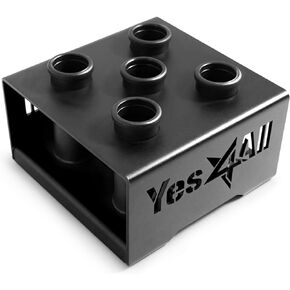 Yes4All Barbell Holder Vertical Storage Rack, Home Gym Organizer, Barbell Storage Rack Fit 2-inch Olympic Bars, Curl Bars, Triceps Bars, Dumbbell Handles in Saudi Arabia