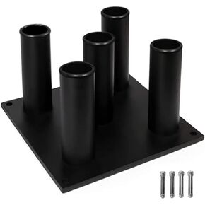 Yes4All Barbell Holder Vertical Storage Rack, Home Gym Organizer, Barbell Storage Rack Fit 2-inch Olympic Bars, Curl Bars, Triceps Bars, Dumbbell Handles