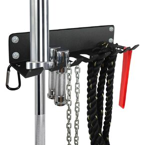 Vehcarc Home Gym Storage, Heavy-Duty Barbell Holder, Barbell Storage for Olympic Barbell, Gym Accessories Kettlebells Weight Bar Workout Rack Equipment Fitness Foam Roller Jump Rope Resistance Band