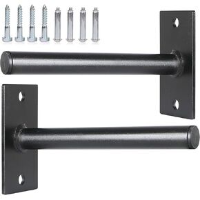 SYL Fitness Wall Mounted Weight Plate Holder, Wall Weight Storage Rack Available in 1" and 2"
