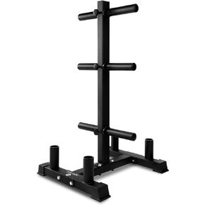 SereneLife Olympic Weight Plate Rack - 800 Pounds Capacity, Heavy Duty Gym Organizer, Scratch Resistant Frame, Powder-Coat Finish, Easy to Assemble, Compact & Space-Saving