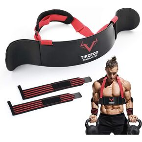 Tikaton Arm Blaster with Wrist Wraps for Biceps & Triceps, Adjustable Bicep Isolator Arm Curl Blaster for Big Arms Bodybuilding & Weightlifting, Thick Aluminum Biceps Workout Equipment