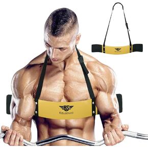 Arm Blaster for Biceps & Triceps Dumbbells & Barbells Curls Muscle Builder Bicep Isolator for Big Arms Bodybuilding & Weight Lifting Support for Strength & Muscle Gains by Be Smart