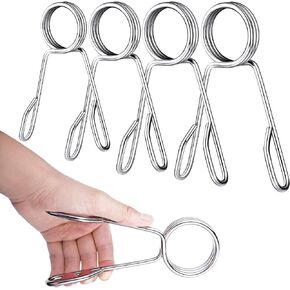 4 قطع 2 بوصة من أطواق الدمبل الربيعية، مشابك للقفل، مشابك لأطواق رفع الأثقال، مستلزمات التدريب واللياقة البدنية in Kuwait