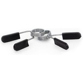 ProsourceFit Olympic Barbell Spring Clip Collar 2-inch Pair with Easy-Grip Handles for Weightlifting,Powerlifting and Strength Training